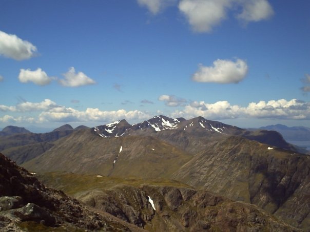 The Mamores from Stob Dearg summit
